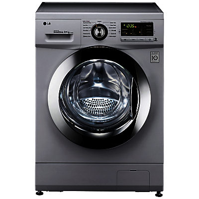 LG F1496AD5 Freestanding Washer Dryer, 8kg Wash/4kg Dry Load, B Energy Rating, 1400rpm Spin, Silver